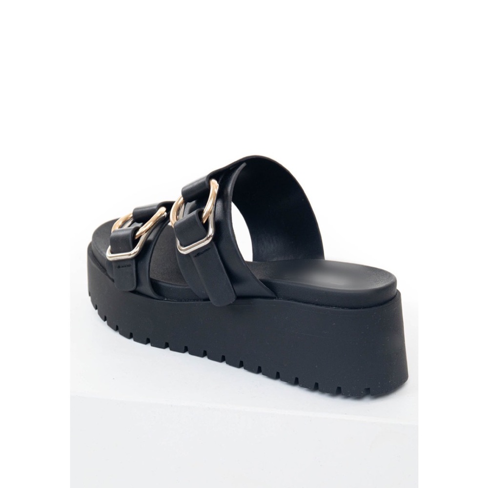 Black platform sandals - Picture 4 of 7